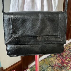 Coletta  Crossbody bag  shoulder bag  Black Genuine leather  With wallet/mirror